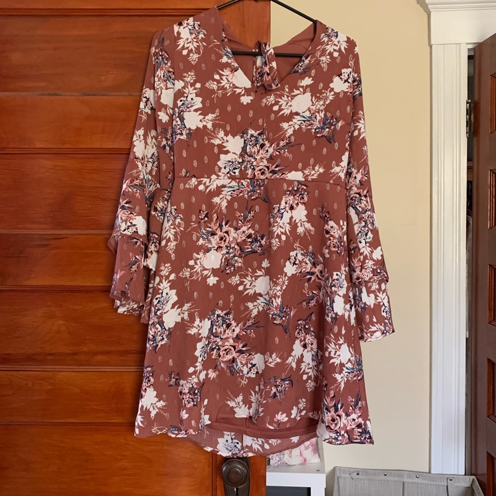 Beautiful mauve Floral dress